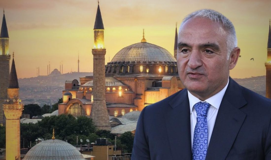 Kültür ve Turizm Bakanı Mehmet Nuri Ersoy, Ayasofya’daki restorasyon çalışmalarının