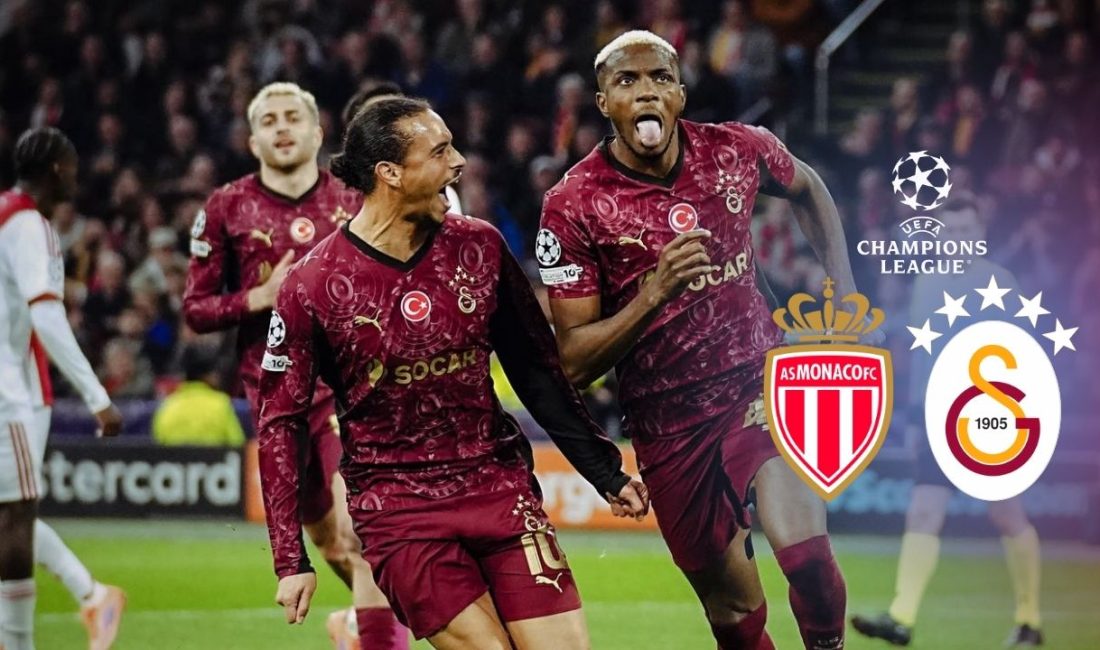 Galatasaray, UEFA Şampiyonlar Ligi’nin 6. haftasında deplasmanda Fransa temsilcisi Monaco