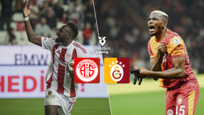 Trendyol Süper Lig’in 16. haftasında Antalyaspor ile Galatasaray karşı karşıya