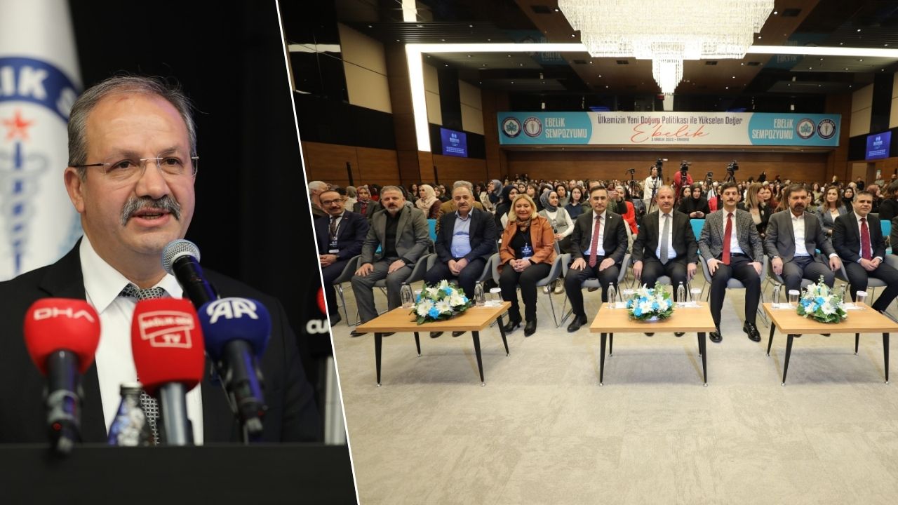 “Ülkemizin Yeni Doğum Politikası ile Yükselen Değer” Ebelik Sempozyumunda konuşan