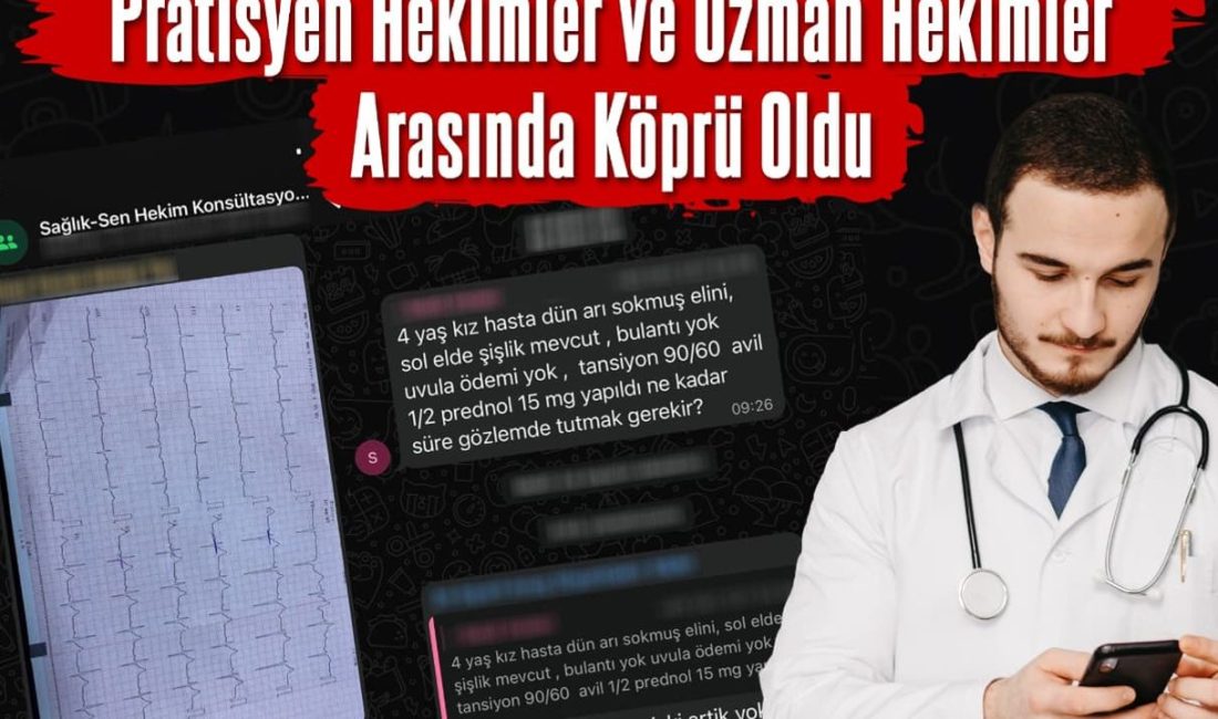 Sağlık-Sen Hekim Komisyonu tarafından kurulan "Sağlık-Sen Konsültasyon Grubu" acil servislerde