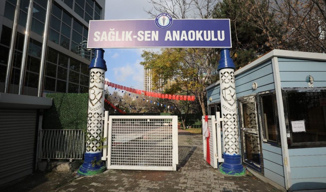 Sosyal Sendikacılık anlayışıyla üyeleri için çalışan Sağlık-Sen, Ankara’da açtığı anaokulu